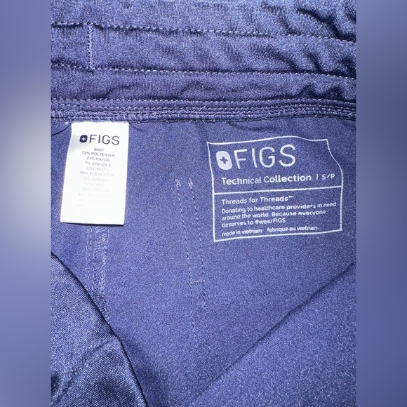 Figs Zamora Navy blue scrub joggers - Picture 3 of 4